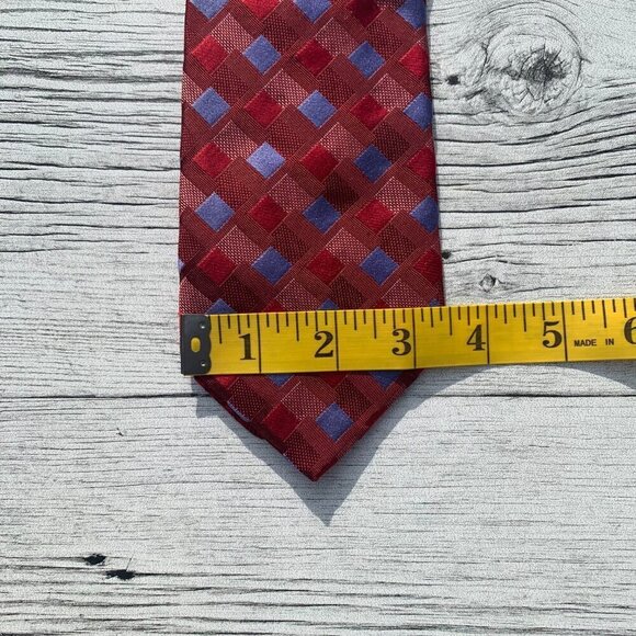 Robert Graham Geometric Print Silk Tie - Picture 5 of 6